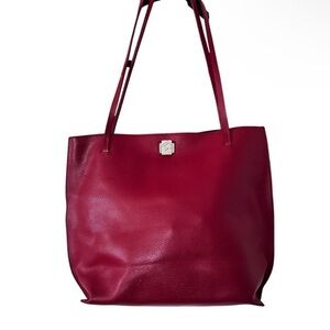 Furla Red Leather Tote Bag